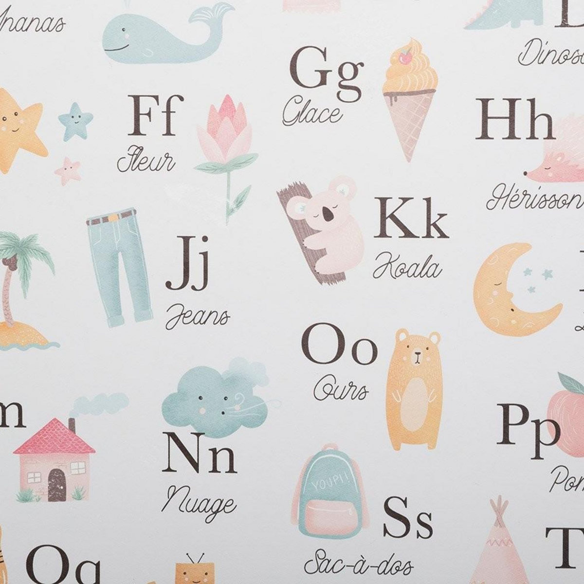 ATMOSPHERA Kakemono table de multiplication et abécédaire