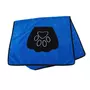 DIVERS Serviette de toilette pour chien avec poches - 85 x 50 cm - Bleu