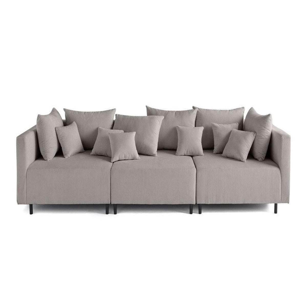 LISA DESIGN Edinburg - canapé modulable 3 places - velours côtelé