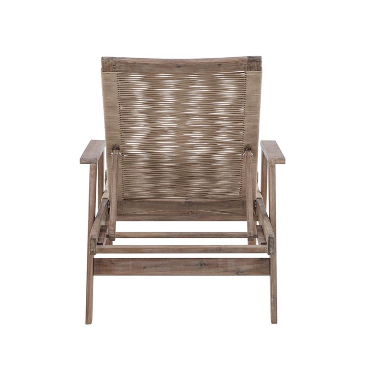Paris Prix Chaise Longue en Bois  Little John  115cm Marron