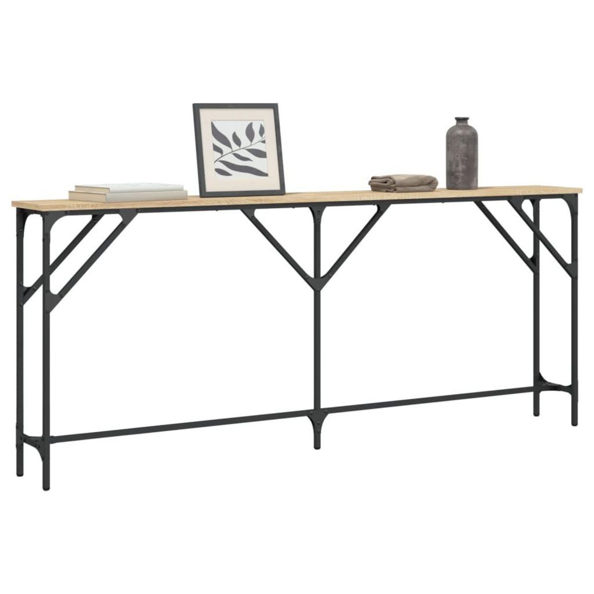 VIDAXL Table console chene sonoma 180x23x75 cm bois d'ingenierie