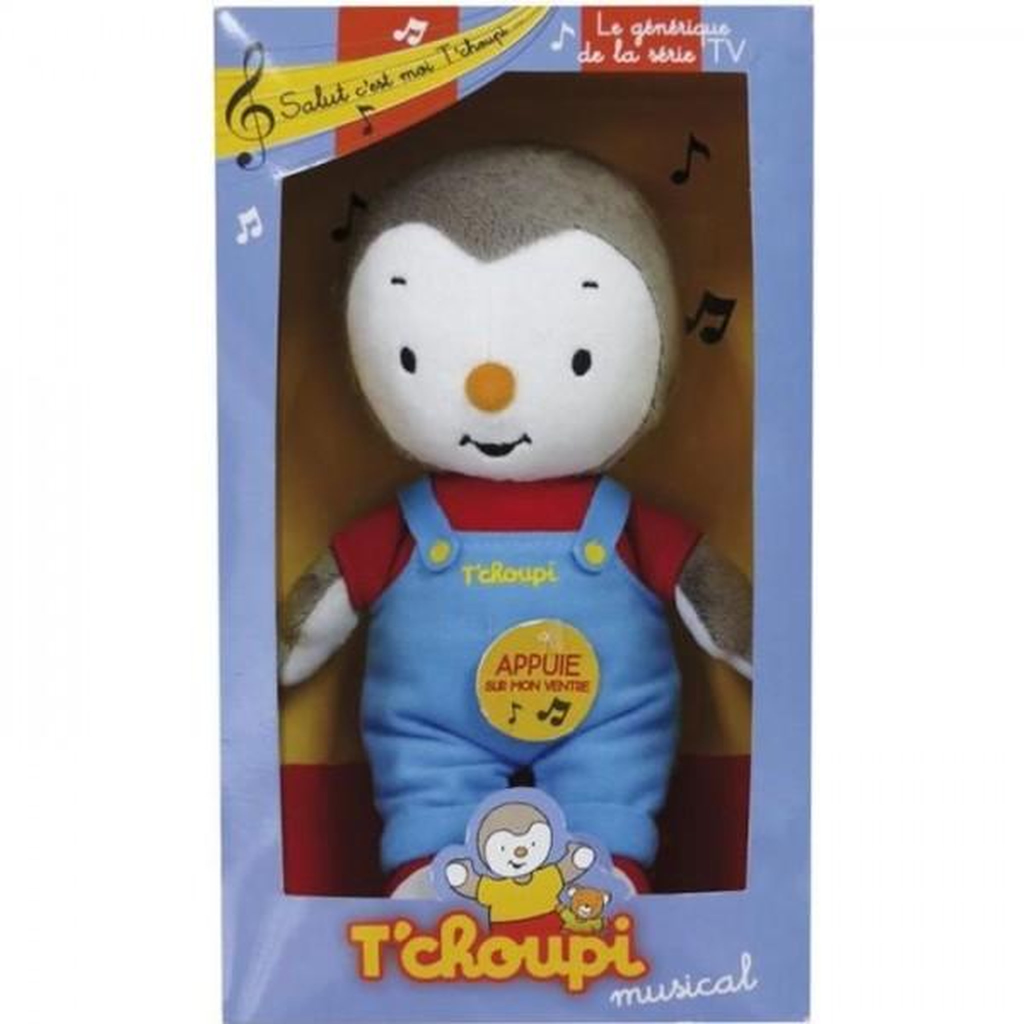 JEMINI Jemini T'choupi peluche Tchoupi musical +/- 20cm