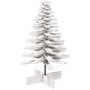 Voir la diapositive 5 : VIDAXL Arbre de Noël en bois pour décoration blanc 100 cm pin massif