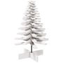 Voir la diapositive 5 : VIDAXL Arbre de Noël en bois pour décoration blanc 100 cm pin massif