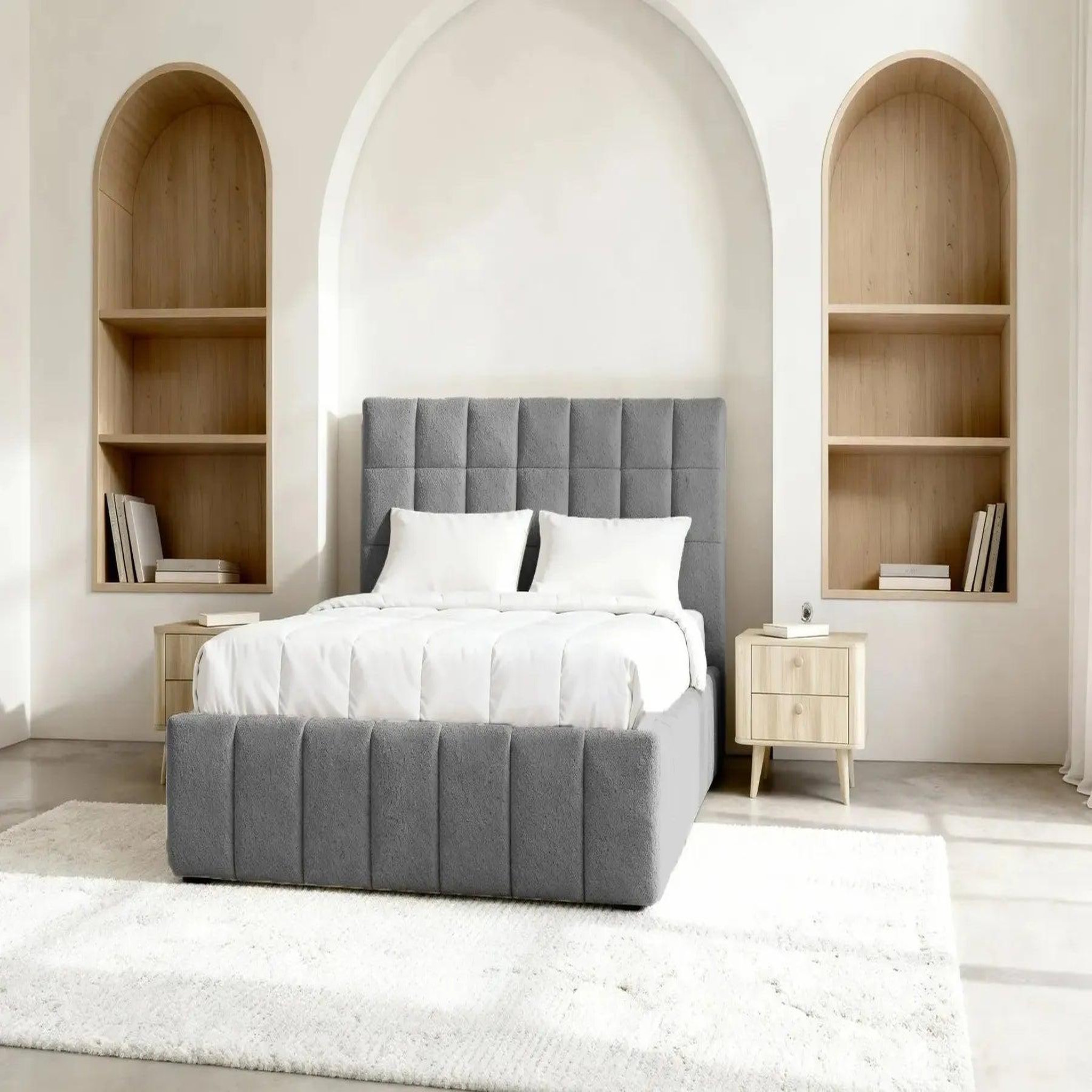 Voir la diapositive 4 : CASANOVA PARIS Florence - lit coffre tissu chenille