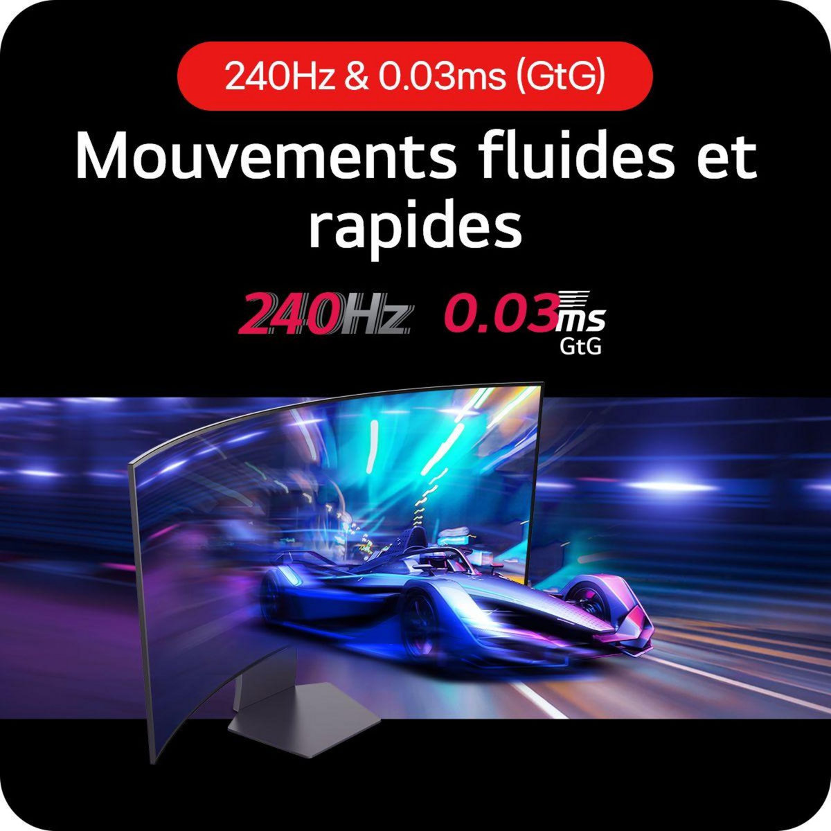 LG Ecran PC Gamer UltraGear 34GS95QE-B Incurve 34'' OLED