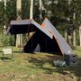 Voir la diapositive 4 : VIDAXL Tente de camping tipi 5 personnes gris impermeable