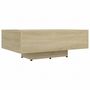 Voir la diapositive 2 : VIDAXL Table basse Chene sonoma 85x55x31 cm Bois d'ingenierie