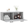 Voir la diapositive 4 : VIDAXL Armoire murale gris beton 100x36,5x35 cm bois d'ingenierie