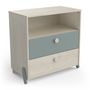 Voir la diapositive 6 : Ensemble chambre complète enfant lit 90x190cm + armoire + chevet + commode NOLAN