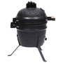 Voir la diapositive 5 : VIDAXL Barbecue a fumoir Kamado 2-en-1 Ceramique 56 cm Noir