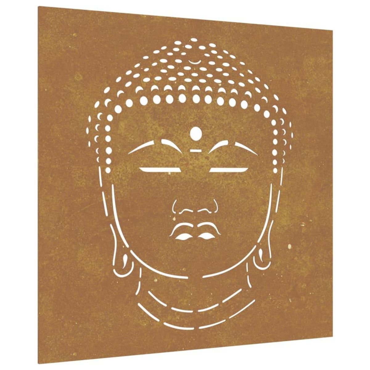 VIDAXL Decoration murale jardin 55x55 cm motif de tete de bouddha