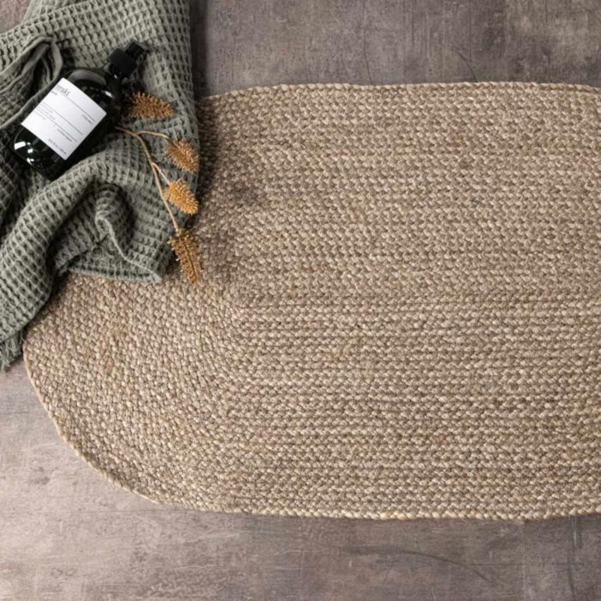 Paris Prix Tapis Ovale en Jute  Oliver  50x90cm Naturel