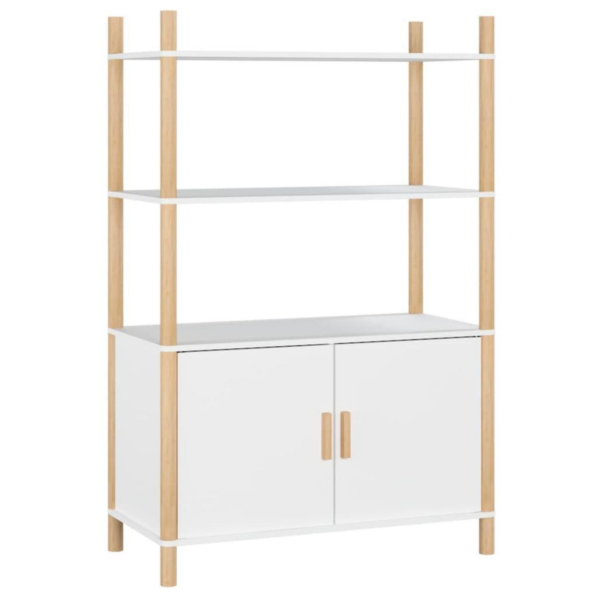 VIDAXL Buffet haut Blanc 80x40x121 cm Bois d'ingenierie