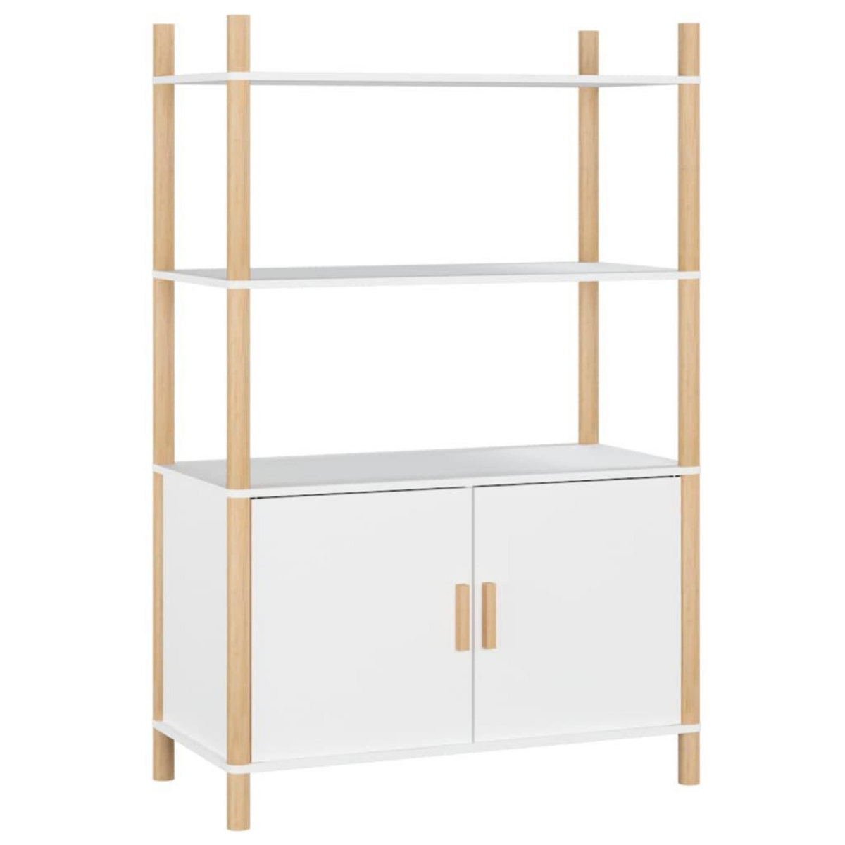 VIDAXL Buffet haut Blanc 80x40x121 cm Bois d'ingenierie