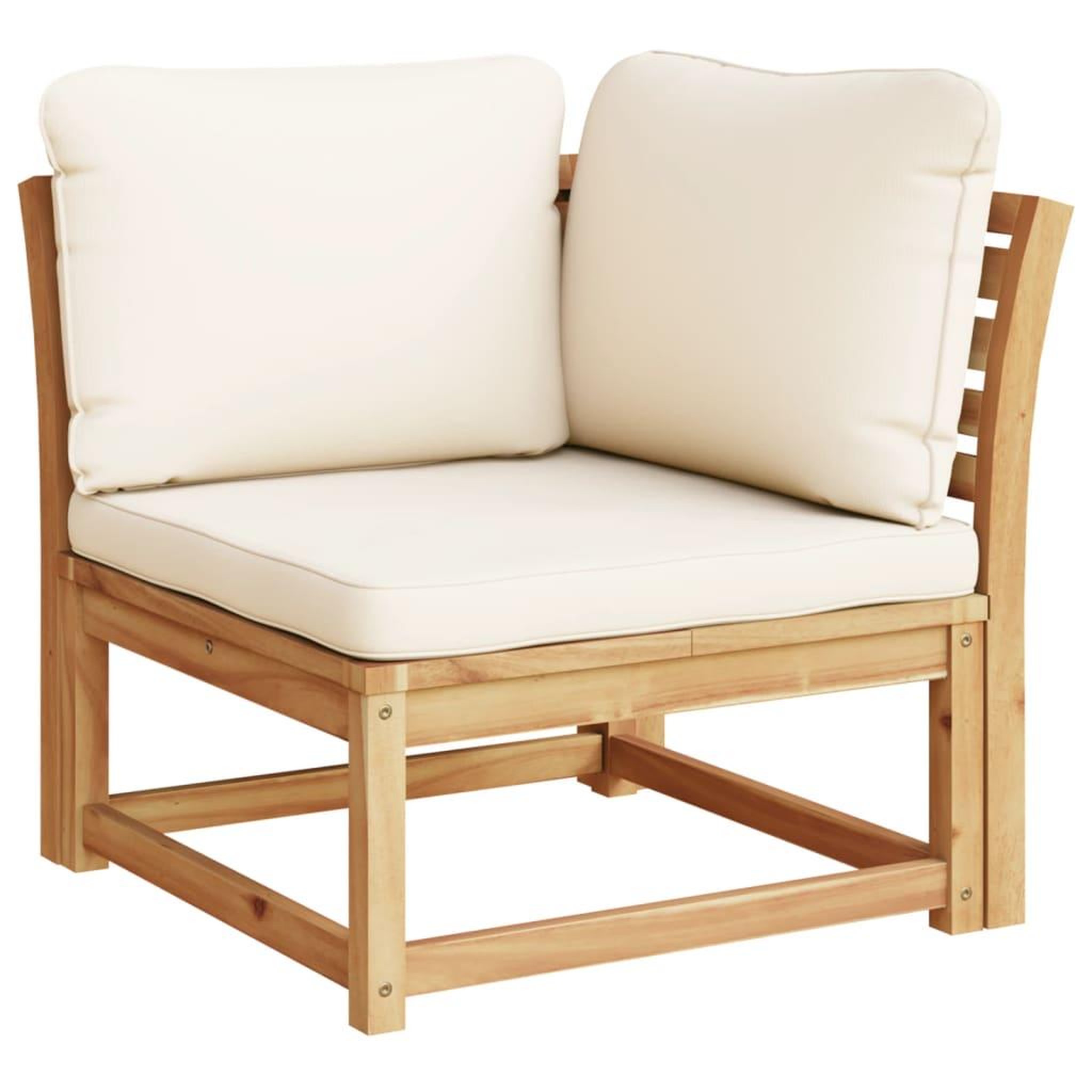 Voir la diapositive 4 : VIDAXL Salon de jardin 4 pcs avec coussins Bois d'acacia solide