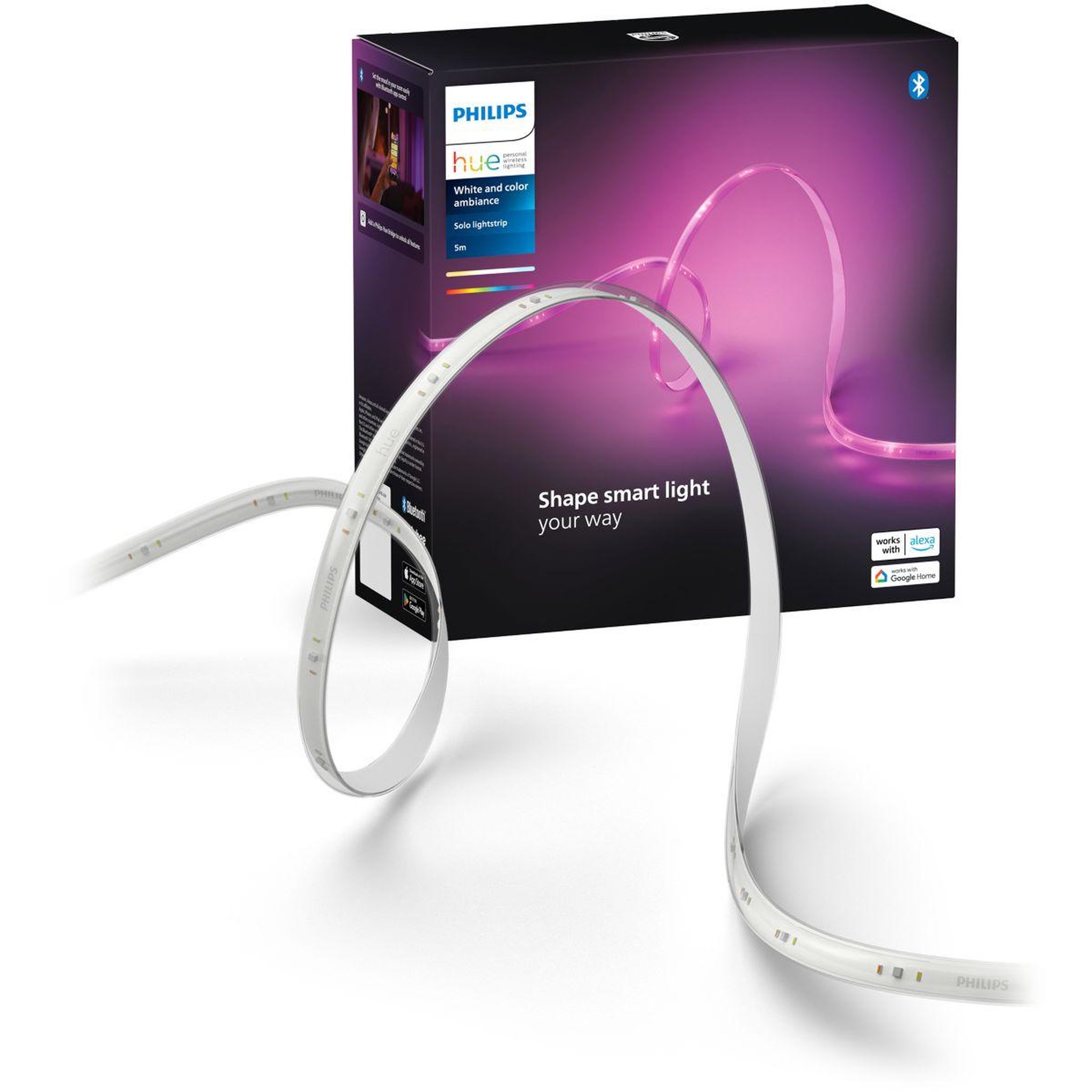 Philips Ruban LED HUE  W&C Lightstrip Solo 5m