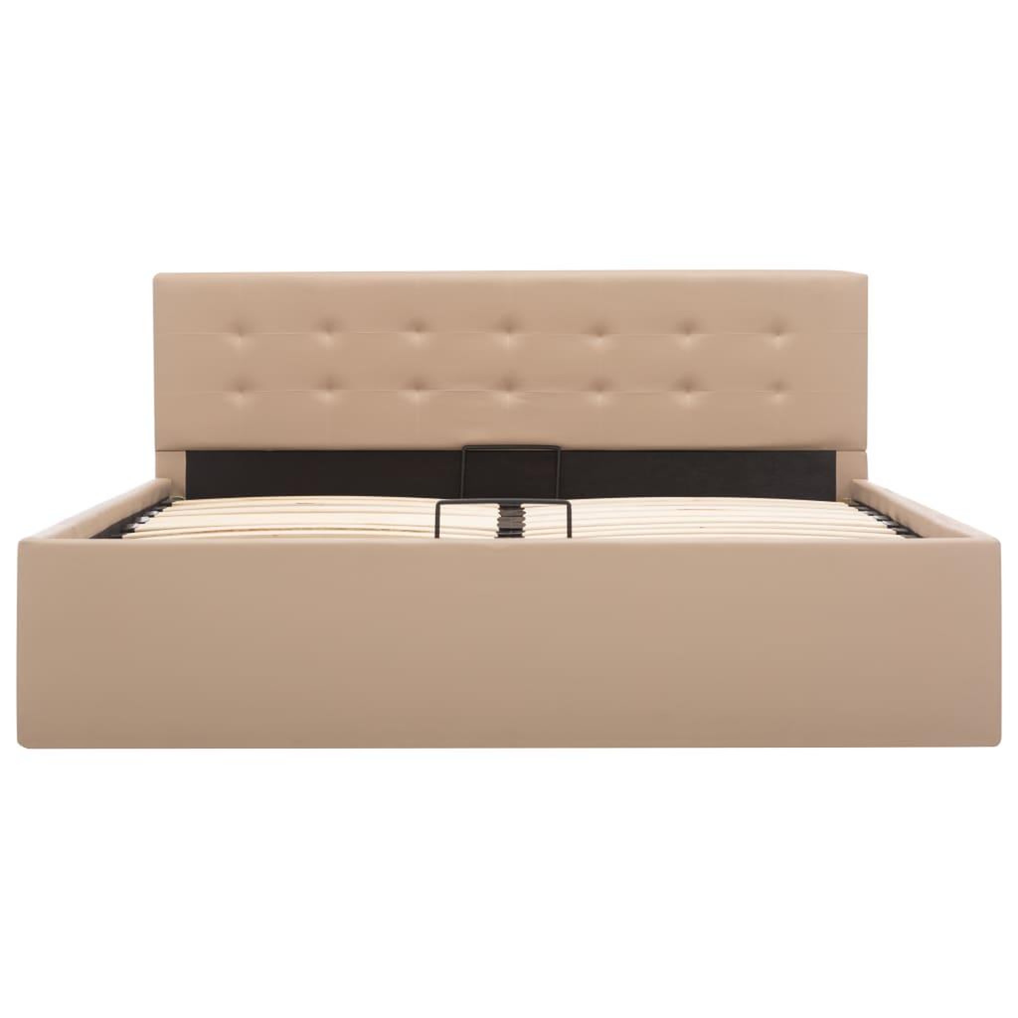 Voir la diapositive 4 : VIDAXL Cadre de lit a rangement hydraulique sans matelas 140x200 cm
