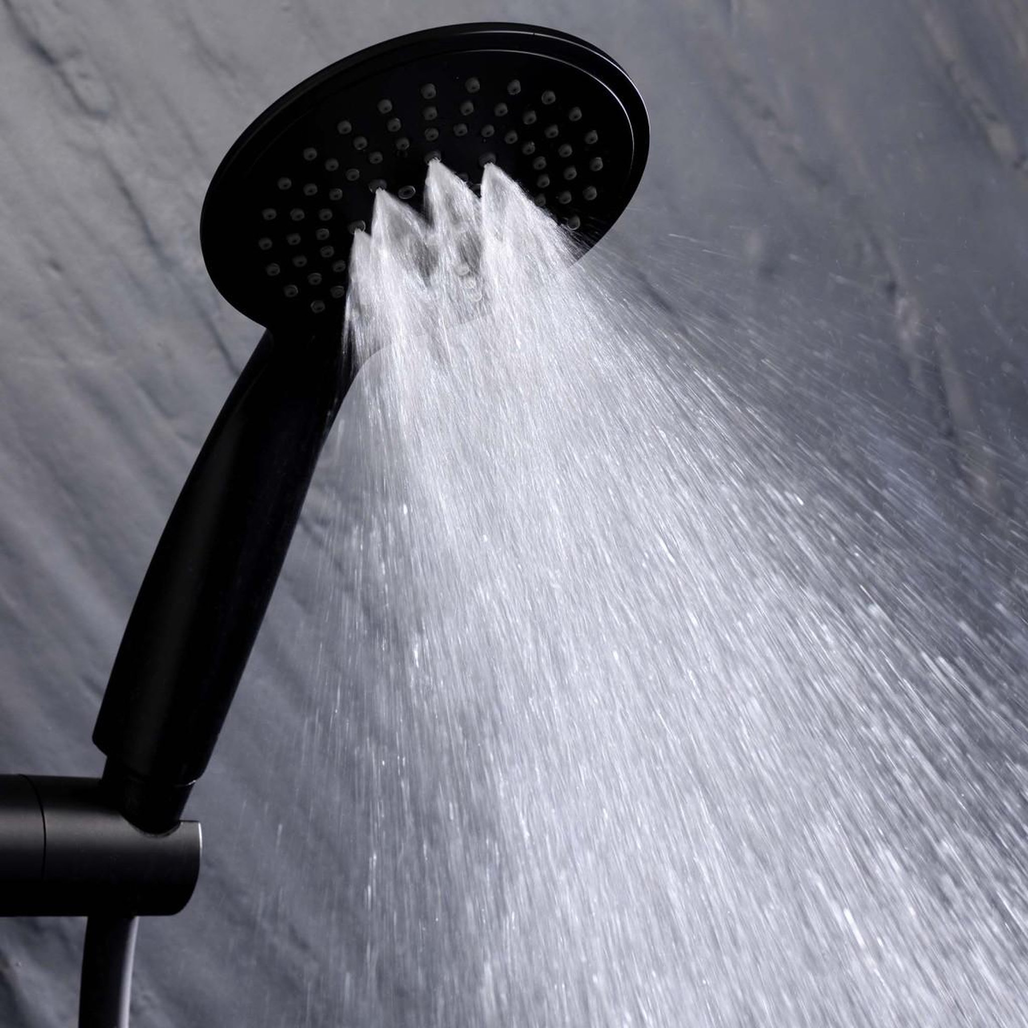 Voir la diapositive 3 : Douceur d'Intérieur Ensemble Barre de Douche & Pommeau  5 Positions  24cm Noir