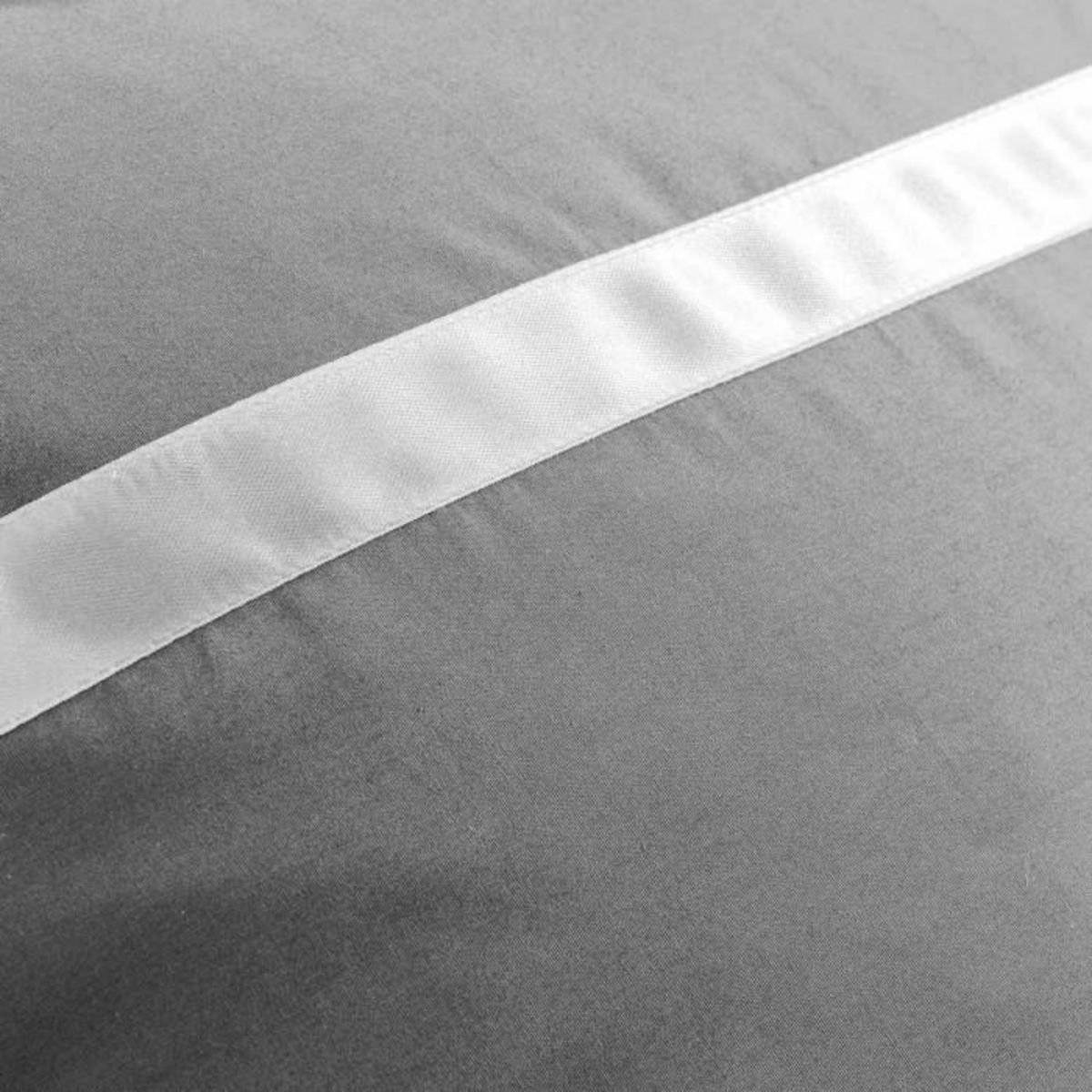 Paris Prix Parure de Lit 3 Pièces  Satinea  240x220cm Gris