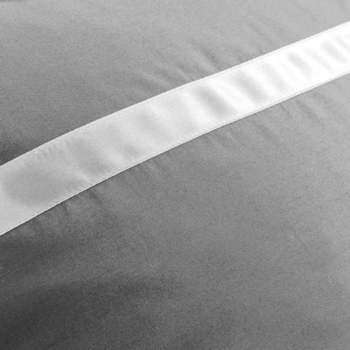 Paris Prix Parure de Lit 3 Pièces  Satinea  240x220cm Gris