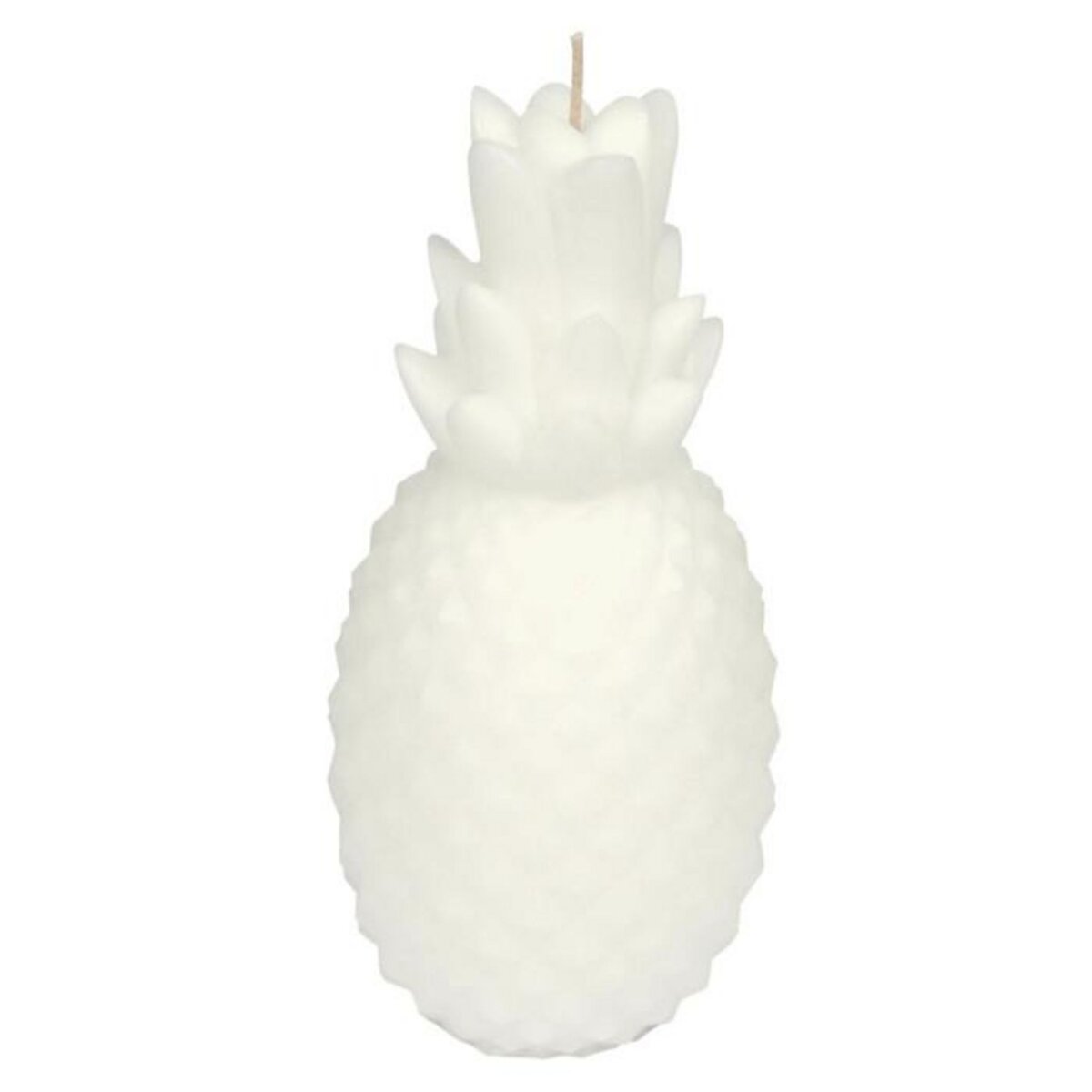 Paris Prix Bougie Déco  Ananas Tropical  20cm Blanc
