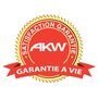 AKW Barre d'appui en acier inoxydable recouvert d'epoxy coudée 135° 400 x 400 mm 2 zones de fixation AKW 01243WH