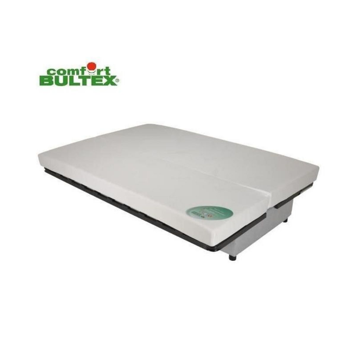 BULTEX BEIJA Banquette clic-clac 3 places - Comfort BULTEX - L 192 x P 95 cm - Tissu noir