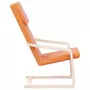 VIDAXL Chaise de relaxation Jaune fonce Tissu