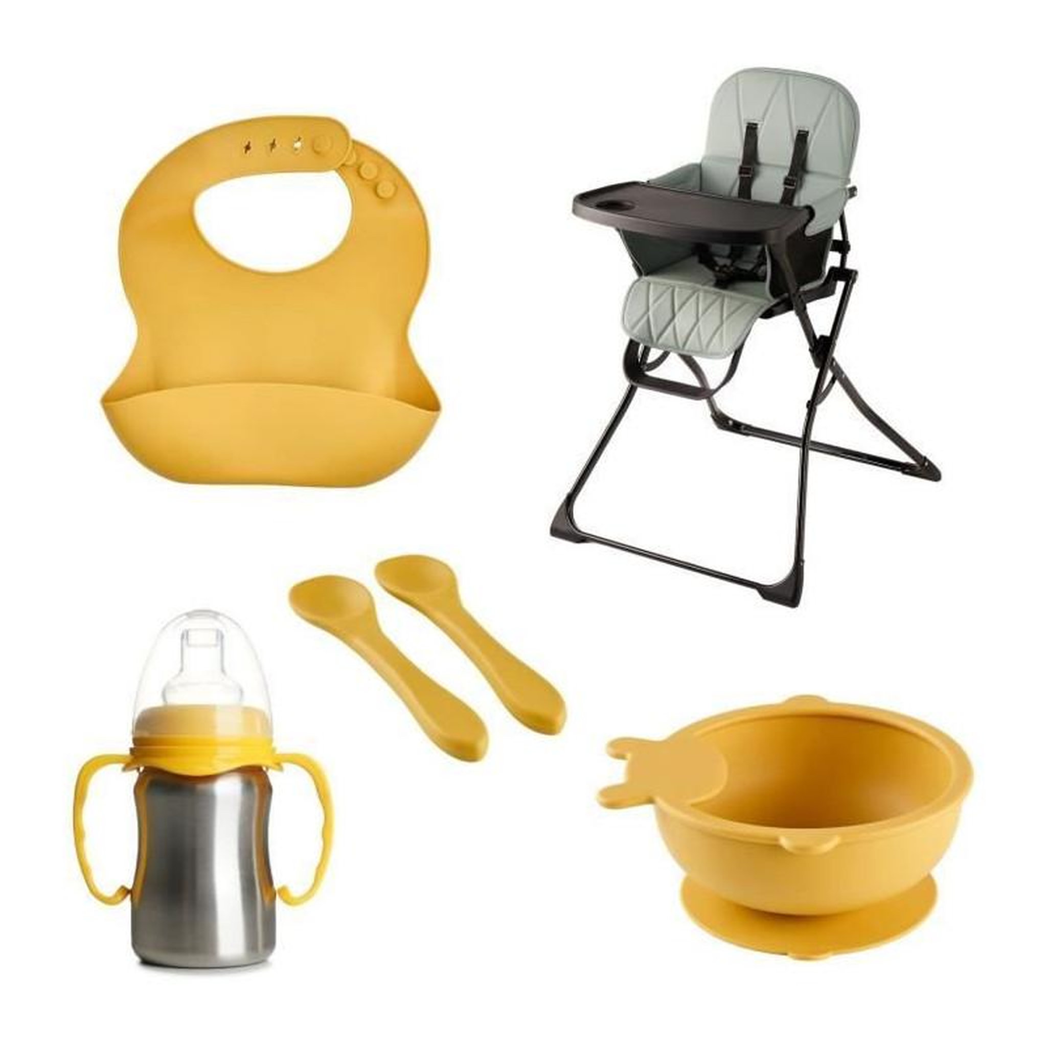THERMOBABY Pack chaise haute pliable - THERMOBABY - HANDY - Kit repas complet et design