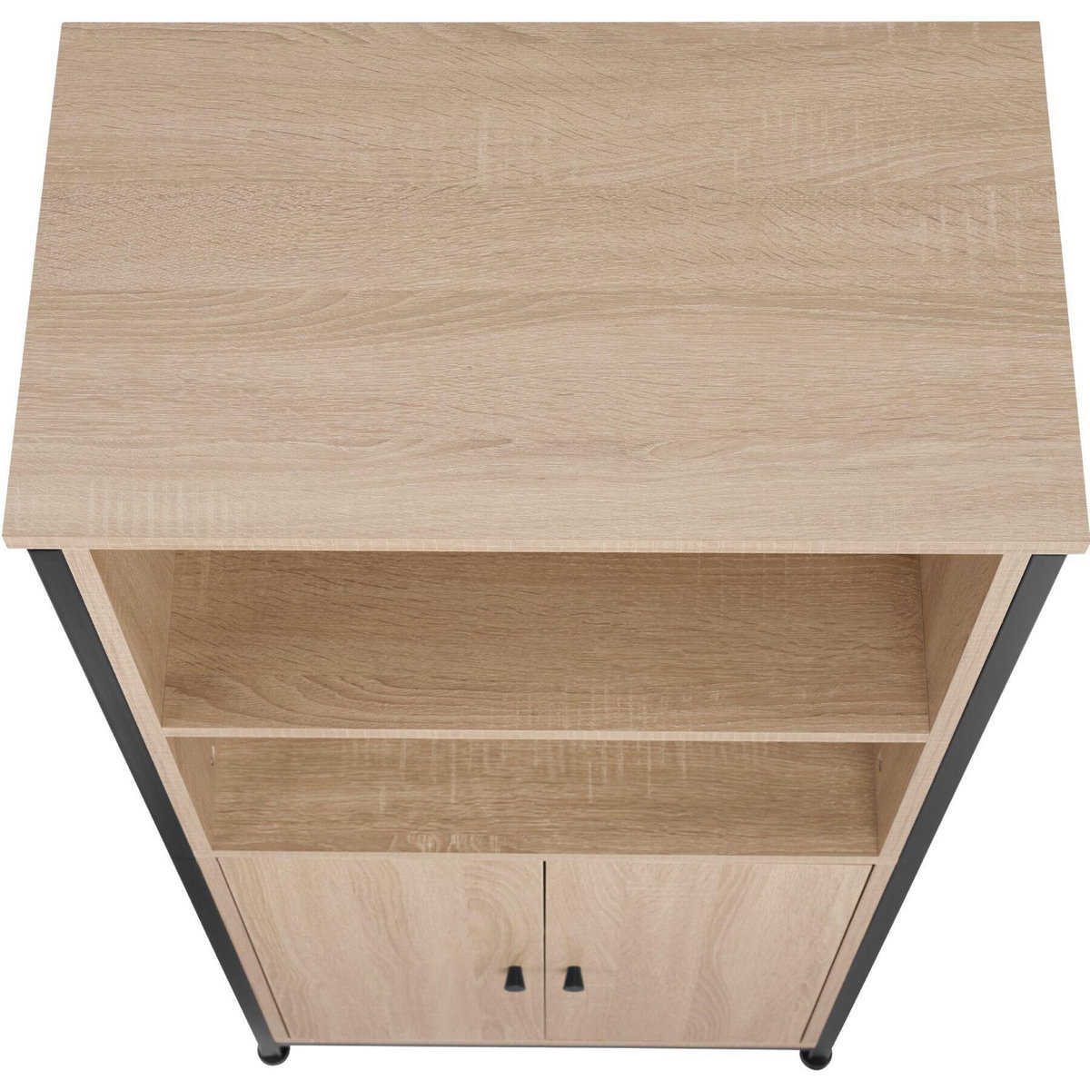 tectake Buffet style industriel Bois clair industriel, Chêne Sonoma