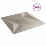 Voir la diapositive 4 : VIDAXL Panneaux muraux 48 pcs beton 50x50 cm XPS 12 m² etoile