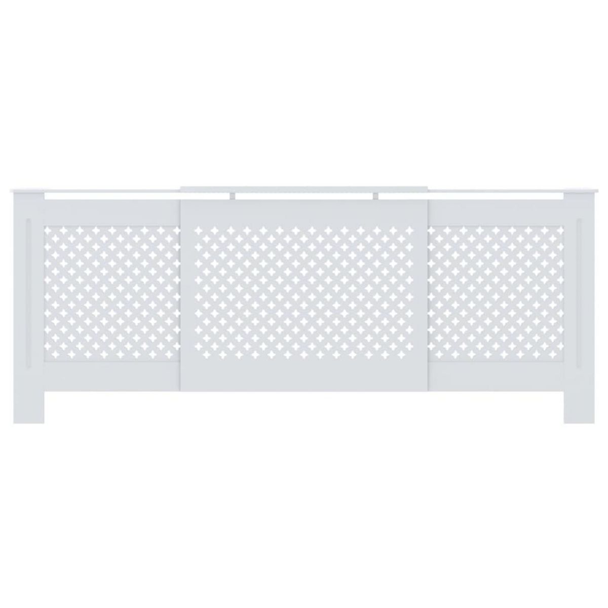 VIDAXL Cache-radiateur MDF Blanc 205 cm