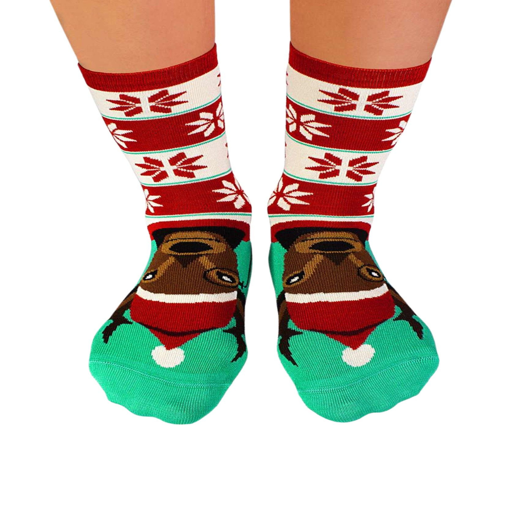 Voir la diapositive 3 : PIRIN HILL Coffret de 3 paires de chaussettes en bambou - ours, loup, cerf