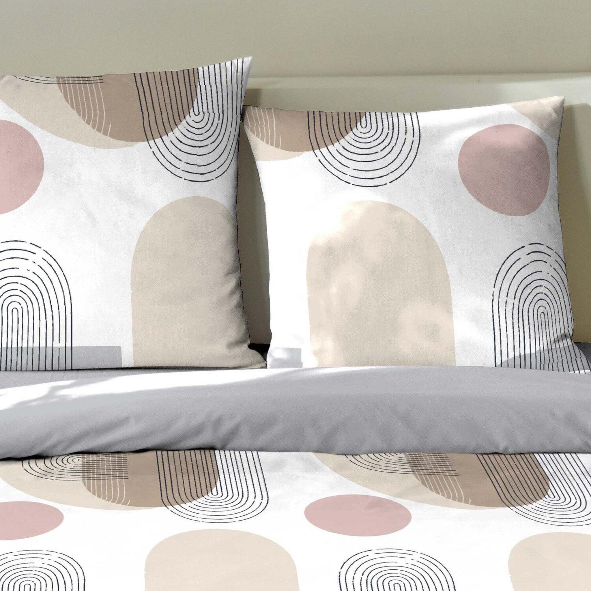 Voir la diapositive 3 : Home collection Parure housse de couette 100% coton 51 fils simo