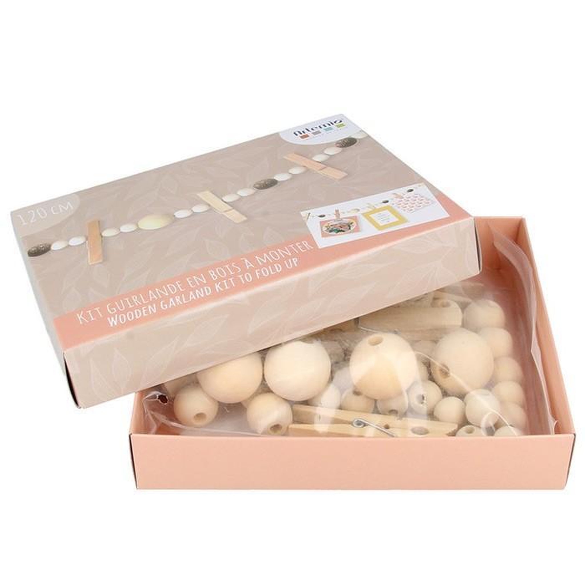 Voir la diapositive 1 : Artemio Coffret diy décorations de noël - guirlande en bois souvenirs