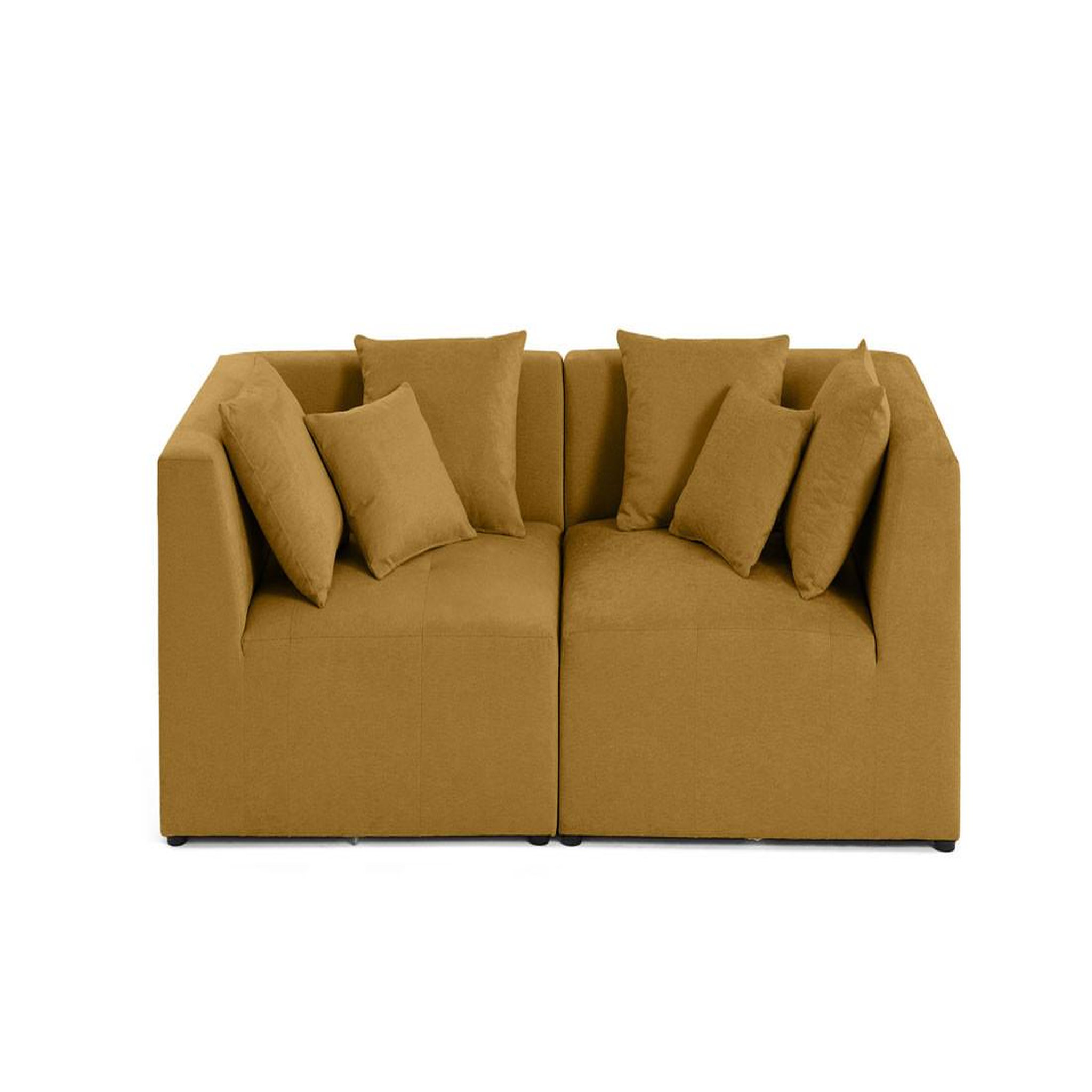 Voir la diapositive 1 : LISA DESIGN Amalfi - canapé modulable 2 places - en tissu