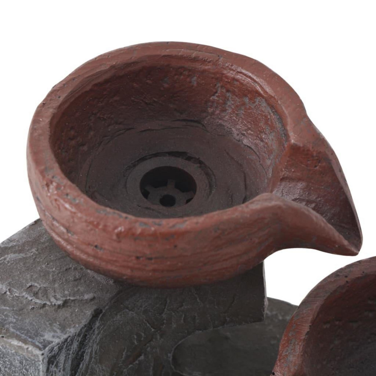 VIDAXL Fontaine d'interieur avec lampe LED Polyresine