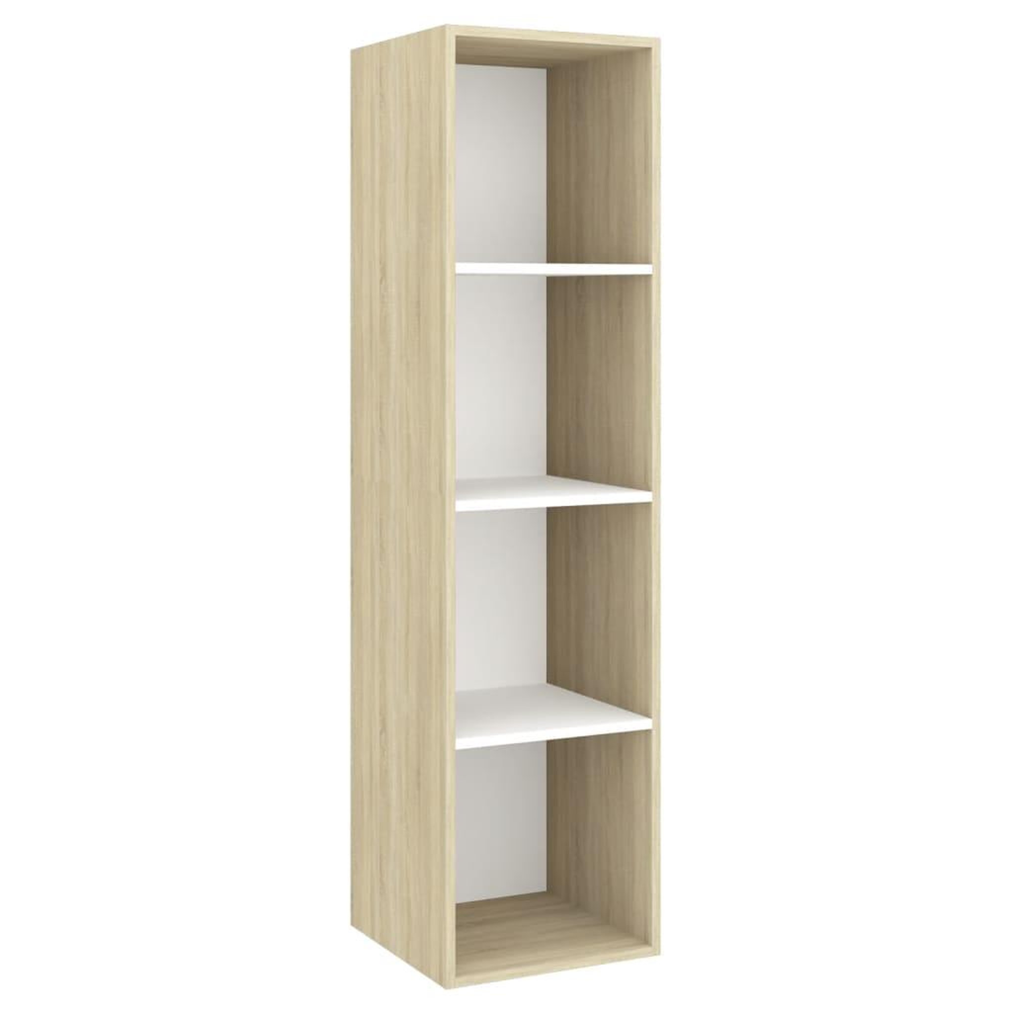 Voir la diapositive 4 : VIDAXL Meubles TV muraux 4 pcs Blanc et chene sonoma Bois d'ingenierie