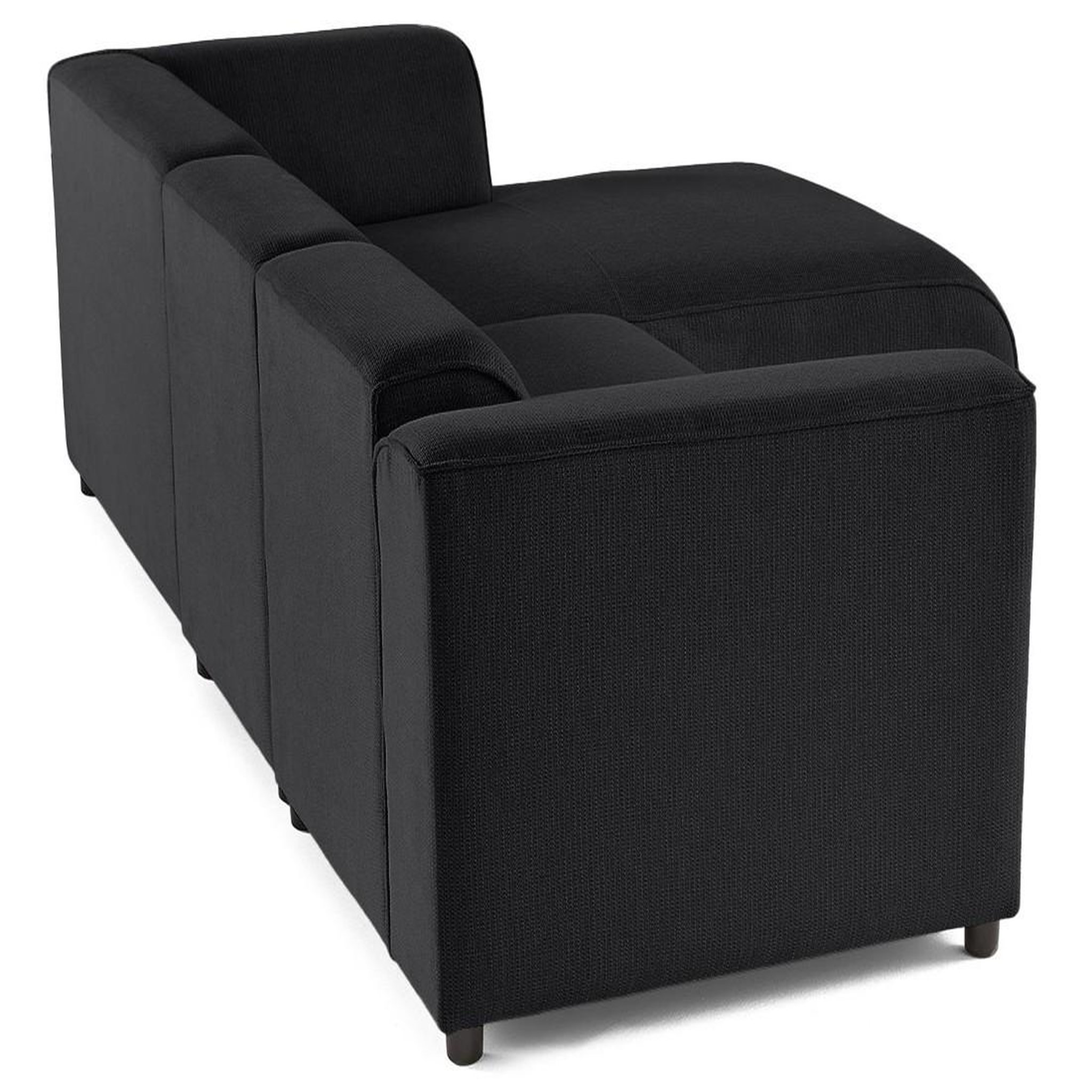 Voir la diapositive 6 : LISA DESIGN Suaro - canapé modulable d'angle droit 4 places en tissu texturé