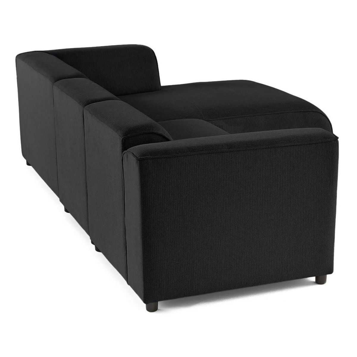 LISA DESIGN Suaro - canapé modulable d'angle droit 4 places en tissu texturé