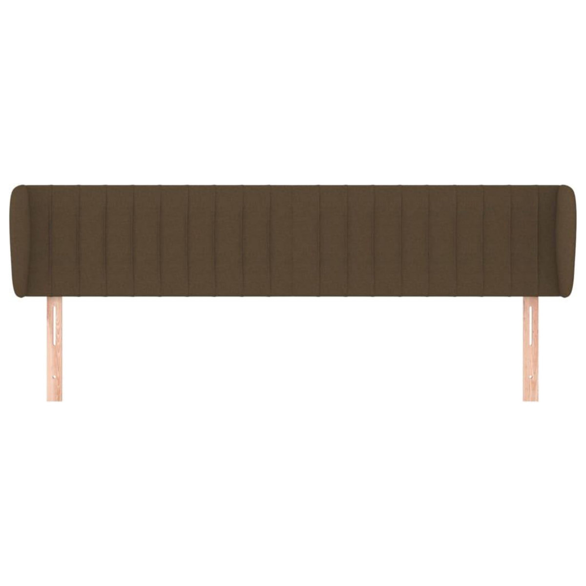 VIDAXL Tete de lit avec oreilles Marron fonce 183x23x78/88 cm Tissu