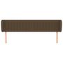 Voir la diapositive 3 : VIDAXL Tete de lit avec oreilles Marron fonce 183x23x78/88 cm Tissu