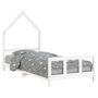 Voir la diapositive 2 : VIDAXL Cadre de lit pour enfants blanc 90x200 cm bois de pin massif