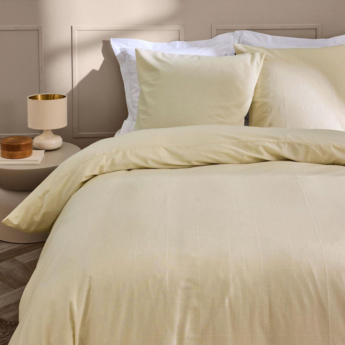 Paris Prix Parure de Lit 3 Pièces  Linella  260x240cm Ivoire