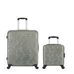 LES P'TITES BOMBES LPB LPB LUGGAGE - LOT DE 2 - Valises grand format et cabine XXS NAIS. Coloris disponibles : Beige, Gris, Rose