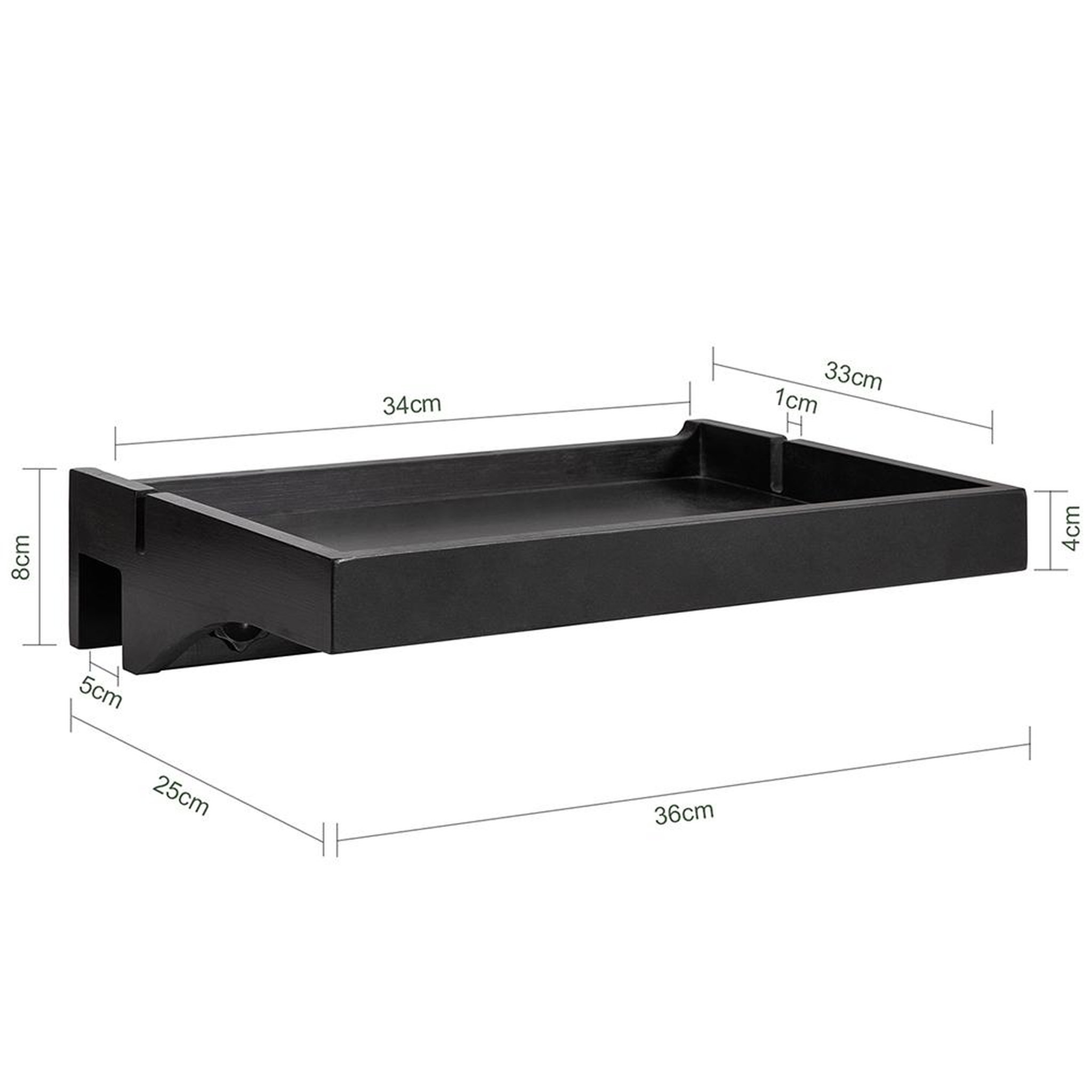 Voir la diapositive 3 : SOBUY SoBuy - Tablette De Chevet amovible avec encoches pour câbles - Minimaliste - NKD01