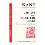 CRITIQUE DE LA FACULTE DE JUGER, Kant Emmanuel