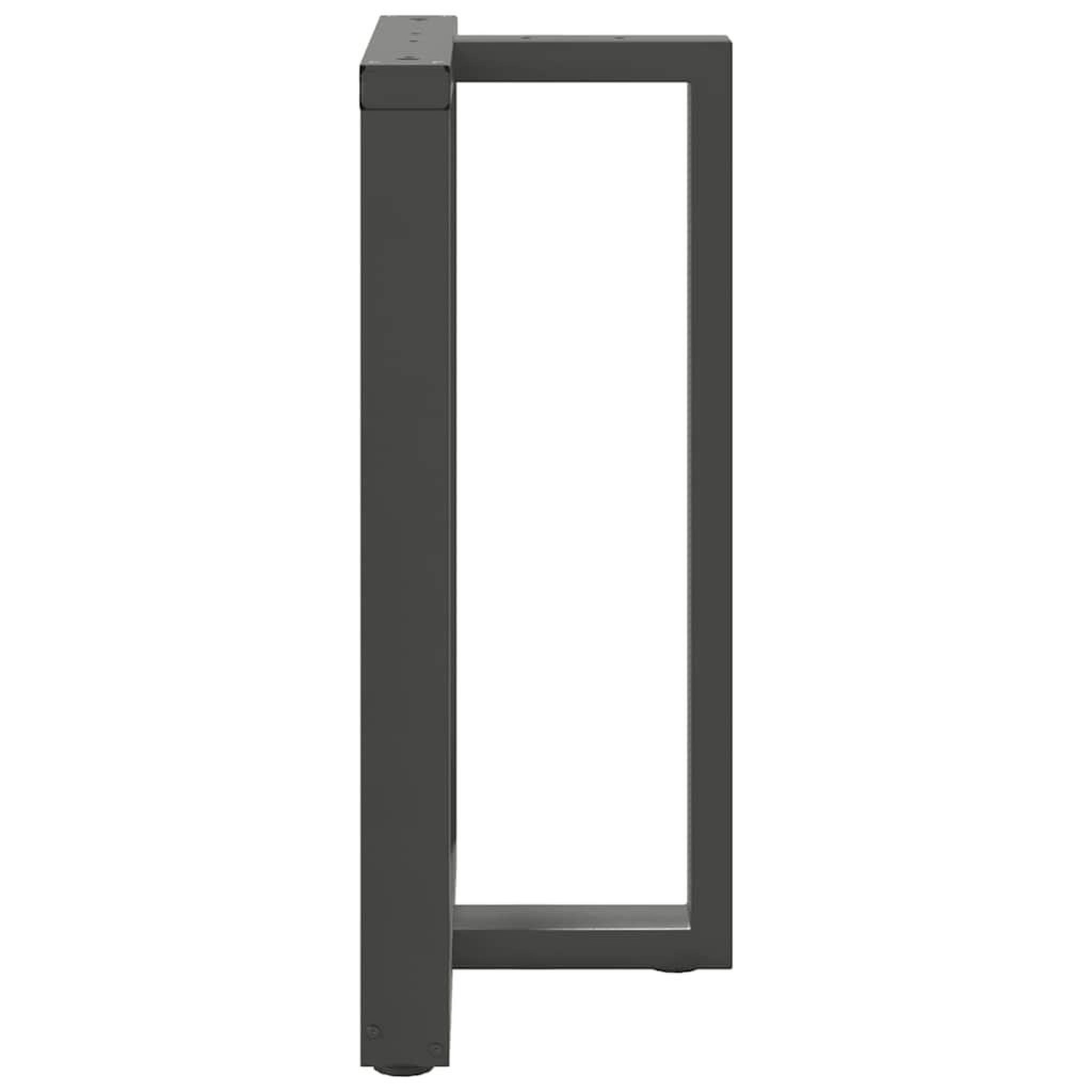 Voir la diapositive 5 : VIDAXL Pieds de table de bar forme de T 2 pcs anthracite acier