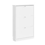 SOBUY Armoire à chaussures Blanc 76x18x113cm FSR215-W
